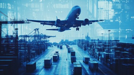 Images of various transportation vehicles are blended together in a stunning way.