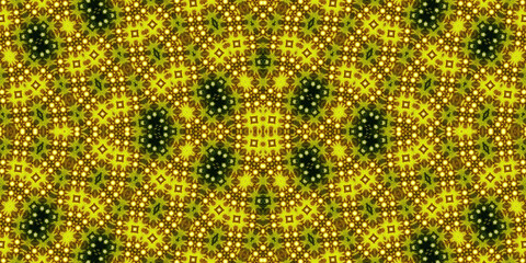 Seamless kaleidoscope pattern. The texture of the woven pattern. Endless pattern