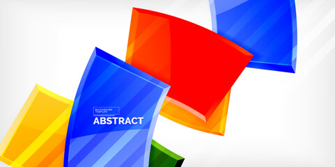 Vector abstract color geometric shapes. Illustration For Wallpaper, Banner, Background, Card, Book Illustration, landing page