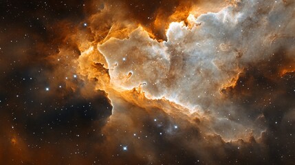 Cosmic Nebula Celestial Clouds Stars and Galaxy Background