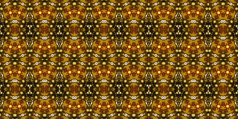 Seamless kaleidoscope pattern. The texture of the woven pattern. Endless pattern