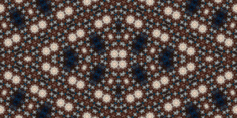 Seamless kaleidoscope pattern. The texture of the woven pattern. Endless pattern