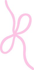 coquette pink ribbon bow