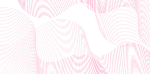 Abstract white background with pink smoke blend wave lines and technology background. Technology flow grid blend curve wave line digital isolated energy, music dynamic gradient thin digital line.