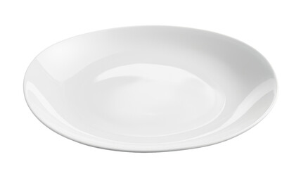 High-Quality PNG of Empty white plate isolated on ransparent png &ndash; High Resolution