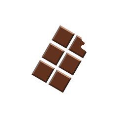 Chocolate Bar Bliss icon illustration flat
