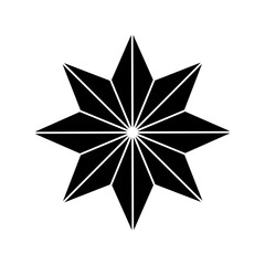 Star icon vector. Twinkling star illustration sign. Sparkles symbol. Shining burst logo.