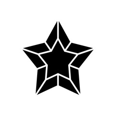 Star icon vector. Twinkling star illustration sign. Sparkles symbol. Shining burst logo.