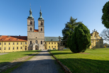 Fototapeta premium Monastery Tepla - old Premonstratensian monastery founded in the 12th century near the town of Tepla near spa city Marianske Lazne (Marienbad) - Czech Republic, Europe
