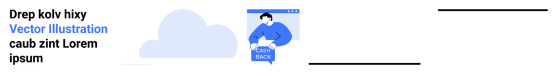 Person holding Contact Us sign, cloud icon. Ideal for customer service, contact pages, help centers, support websites, landing pages, communication guides, client interaction. Landing page