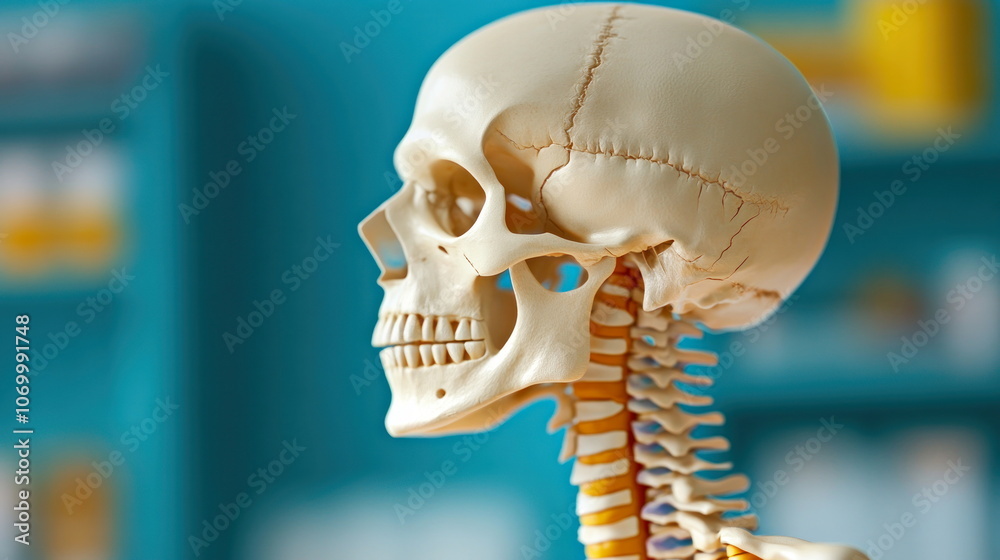 Poster explore the intricacies of the human skull structure for enhanced understanding