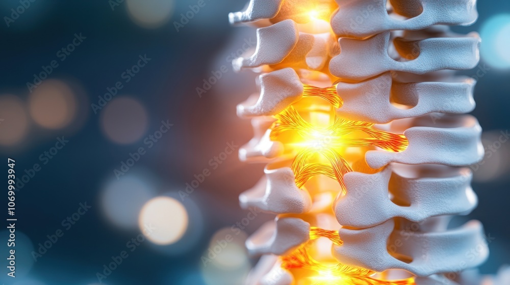 Poster explore the intricacies of the human spine and nerve functionality