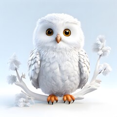 Obraz premium A beautiful cute animal for children story concept on a white background