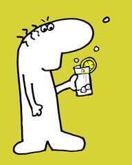 Enneagram Type 7 fun character cartoon illustration 