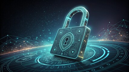 Cyber security and data protection on internet. Shield