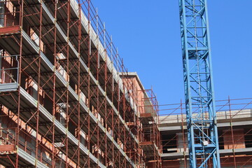 Lavori in corso nel cantiere edile - costruire