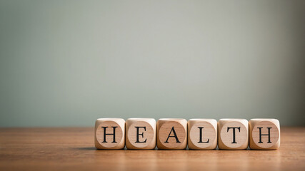 Health Word in Minimalist Design