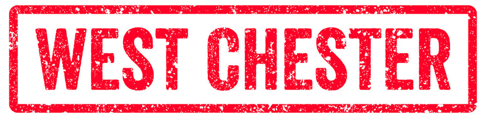 West Chester Stamp Transparent Seal, Red Grunge West Chester Word Rubber Stamp Seal USA City Name Typography Signboard Text Effect