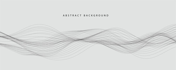 abstract vector wave background with lines