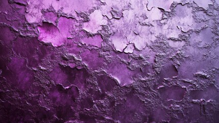 An abstract view of a textured purple wall with a peeling paint effect that adds depth and character.