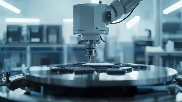 Semiconductor manufacturing with robotic arm