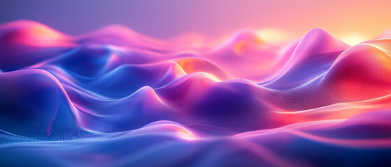 Abstract Colorful Wavy Background.
