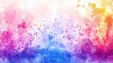 Fototapeta premium A vibrant gradient of pink, purple, and orange hues creates a dreamy watercolor background.