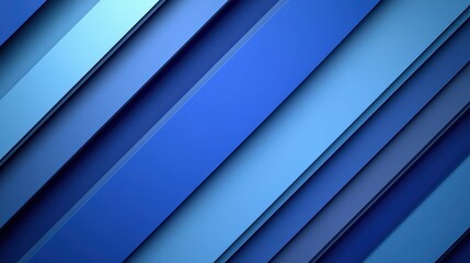 Obraz premium A vibrant array of blue diagonal stripes creates a dynamic and modern background.