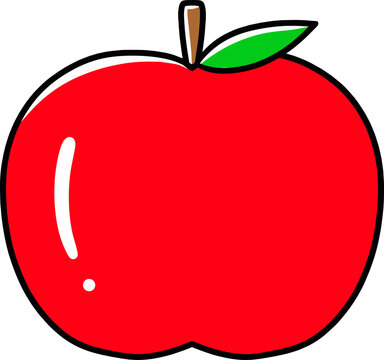 recommend clip art: red apple with leaf
