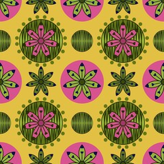 seamless pattern with flowers
