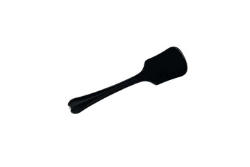 Plastic Ice cream spoons on transparent background.