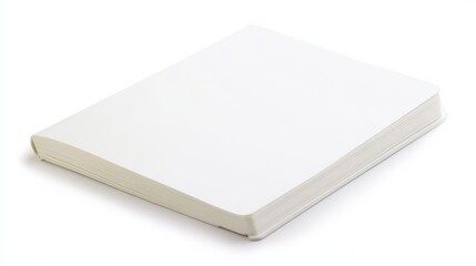 Fototapeta premium Blank Book with White Cover - Ready for Your Story