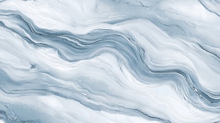 An elegant abstract design featuring flowing waves in shades of blue and white, creating a serene and tranquil mood.