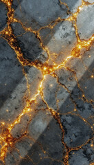 Obraz premium Golden River Luxury Veins in Marble Texture