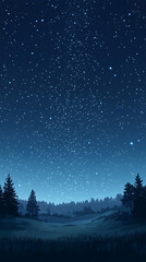 Fototapeta premium Fantastic Aurora borealis or northern lights with starry glowing in the night sky on Arctic circle 