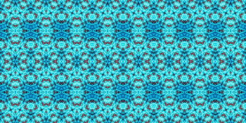 Seamless kaleidoscope pattern. The texture of the woven pattern. Endless pattern