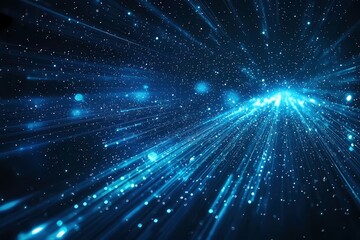 Naklejka premium Dynamic luminous line abstract background