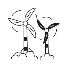 Wind turbines generating renewable energy for a sustainable future