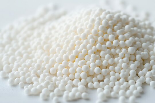 Diammonium Phosphate isolated on white background, close up