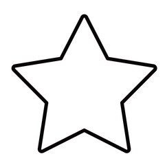 Obraz premium シンプルでかわいい星のイラスト