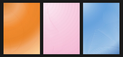 Fototapeta premium Gradient background of parallel lines. Abstract geometric composition. An idea for packaging, cover, banner, flyer or interior design