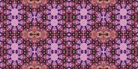 Seamless kaleidoscope pattern. The texture of the woven pattern. Endless pattern