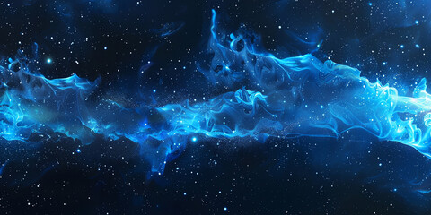 Vibrant blue nebula with stars, set against a dark space background.Vibrant Blue Nebula with Stars Set Against a Dark Space Background


