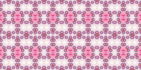 Seamless kaleidoscope pattern. The texture of the woven pattern. Endless pattern