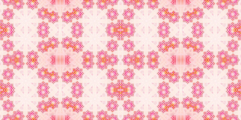 Seamless kaleidoscope pattern. The texture of the woven pattern. Endless pattern