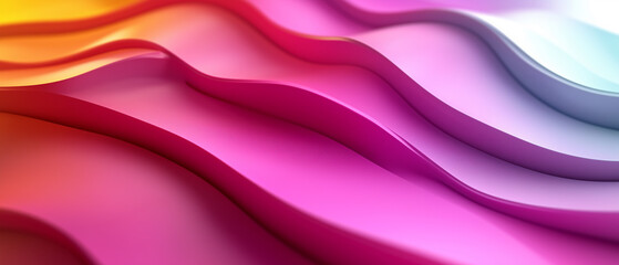 Obraz premium Abstract Wavy Gradient Background.