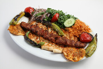 spicy hot adana kebab turkish food traditional