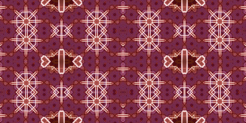 Seamless kaleidoscope pattern. The texture of the woven pattern. Endless pattern