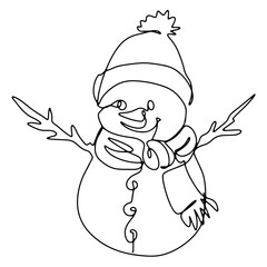 Christmas Accessories Gift Graphic Design Decoration Vector Line Art