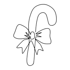 Christmas Accessories Gift Graphic Design Decoration Vector Line Art